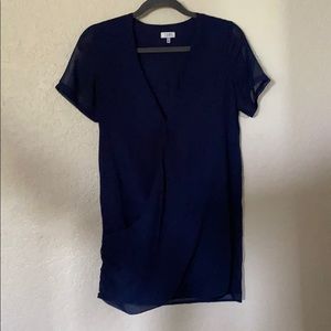 Navy Blue Mini Dress